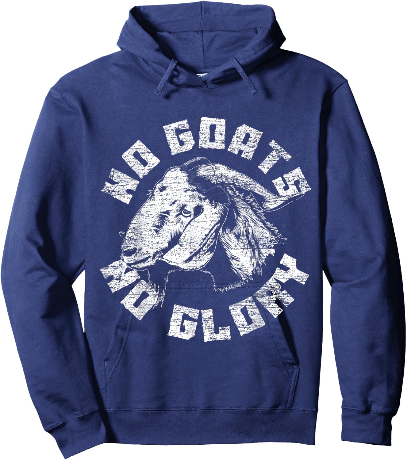 No Goats No Glory Goat Hoodie - Hoodie | Navy
