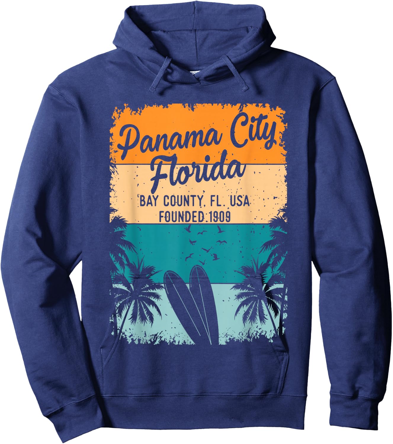 Panama City Beach Florida FL Souvenirs Gifts Men Women Kids Hoodie - Hoodie | Navy