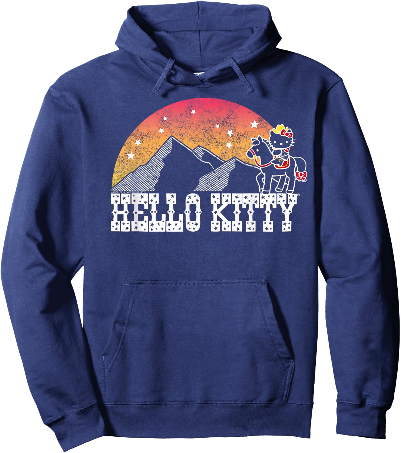 Hello Kitty Wild West Shirt Hoodie - Hoodie | Navy