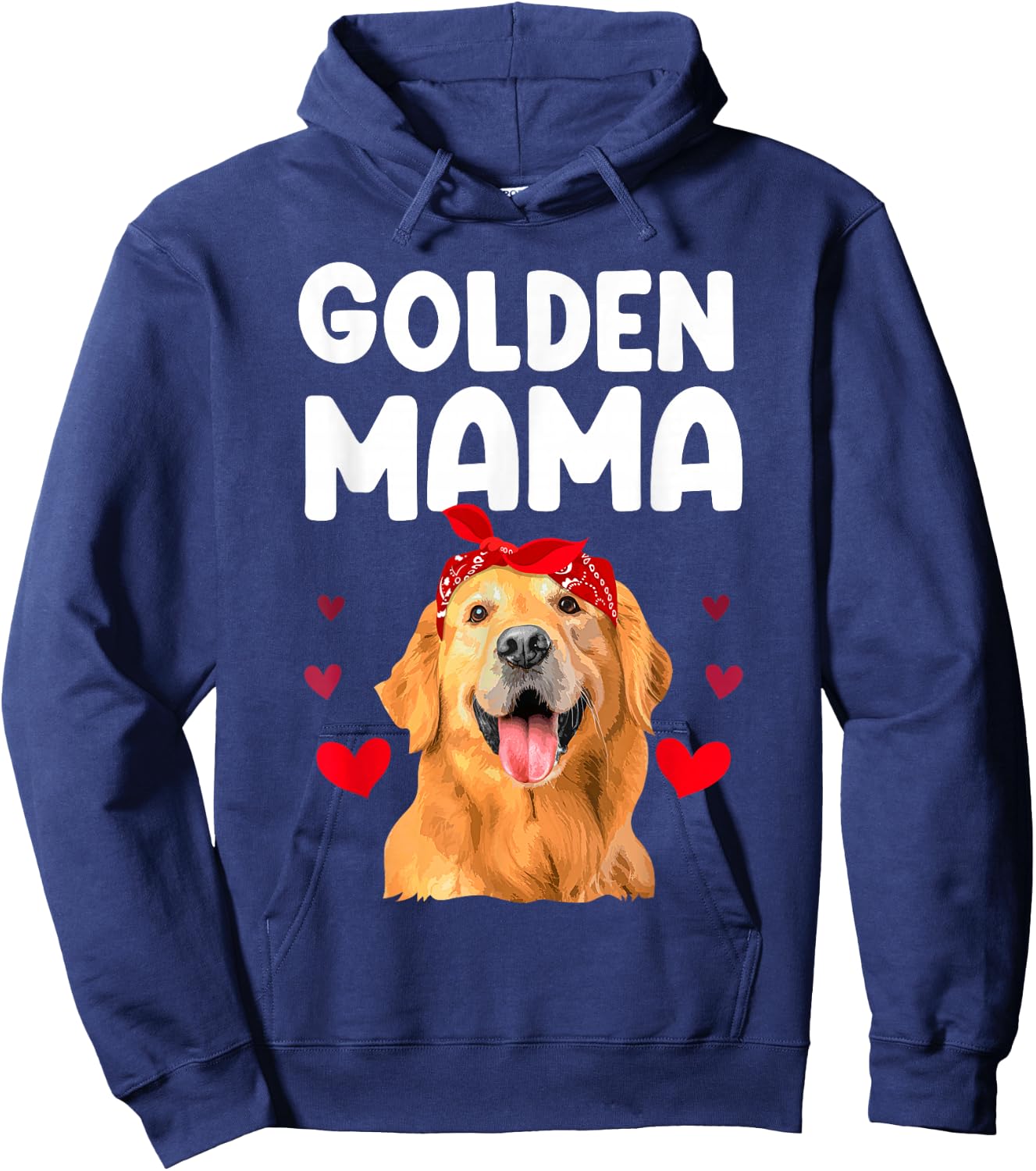 Golden Retriever Design For Mom Women Golden Retriever Lover Hoodie - Hoodie | Navy