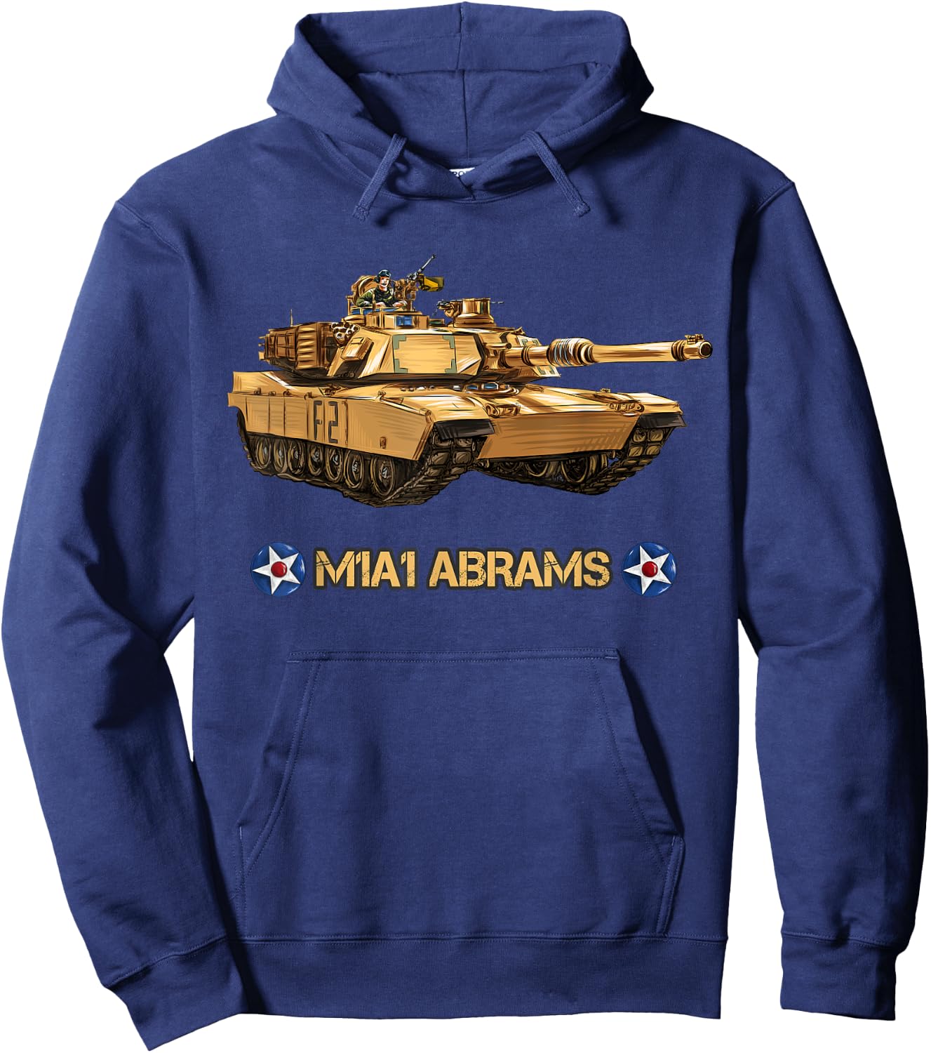 M1A2 Abrams Main Battle Tank Army Tanker Veteran gift Hoodie - Hoodie | Navy