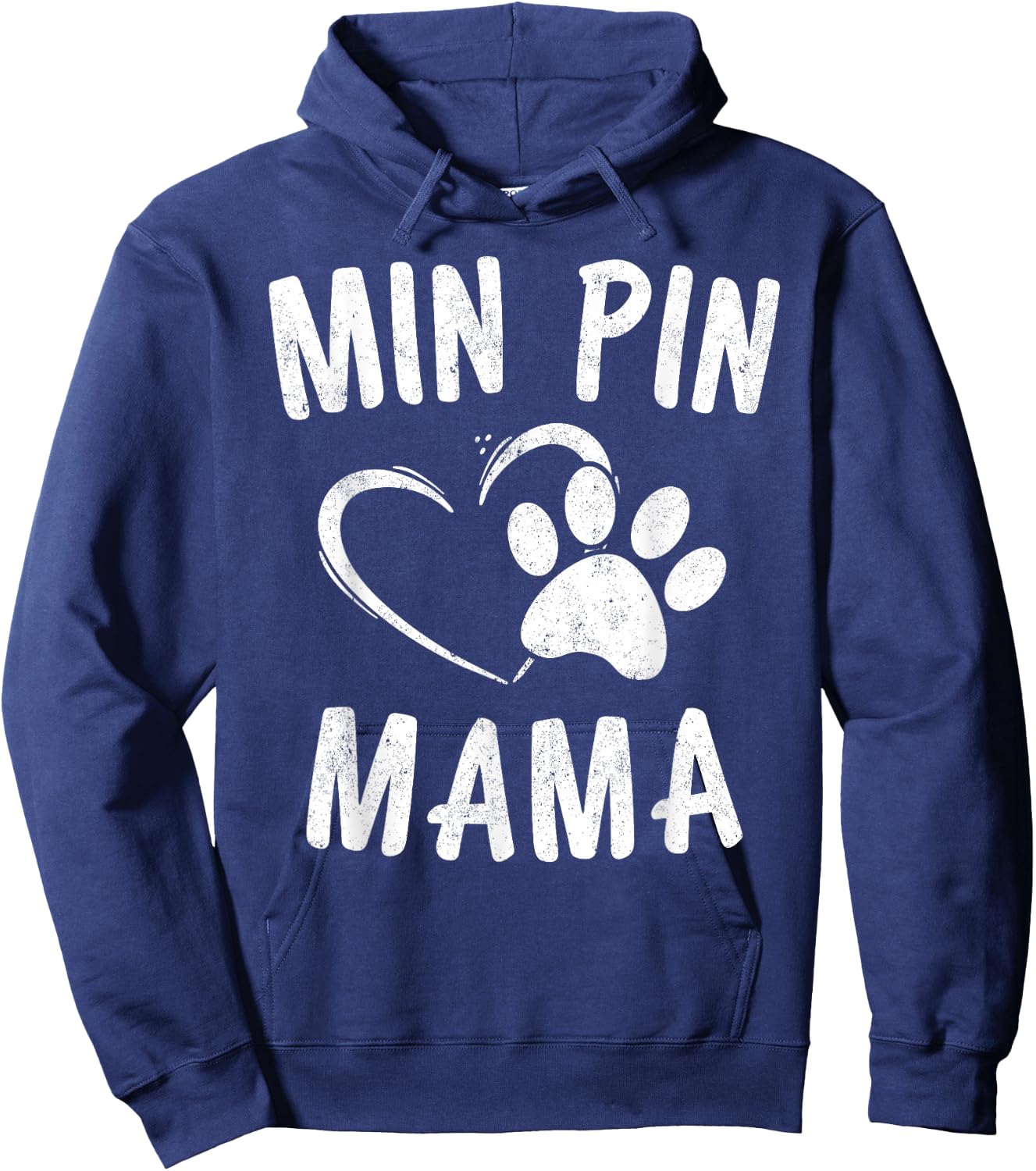 Min Pin Mama Gift Dog Lover Apparel Miniature Pinscher Mom Hoodie - Hoodie | Navy