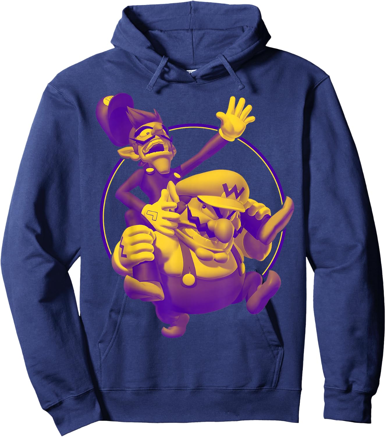 Nintendo Super Mario Waluigi & Wario Duo Graphic Hoodie - Hoodie | Navy