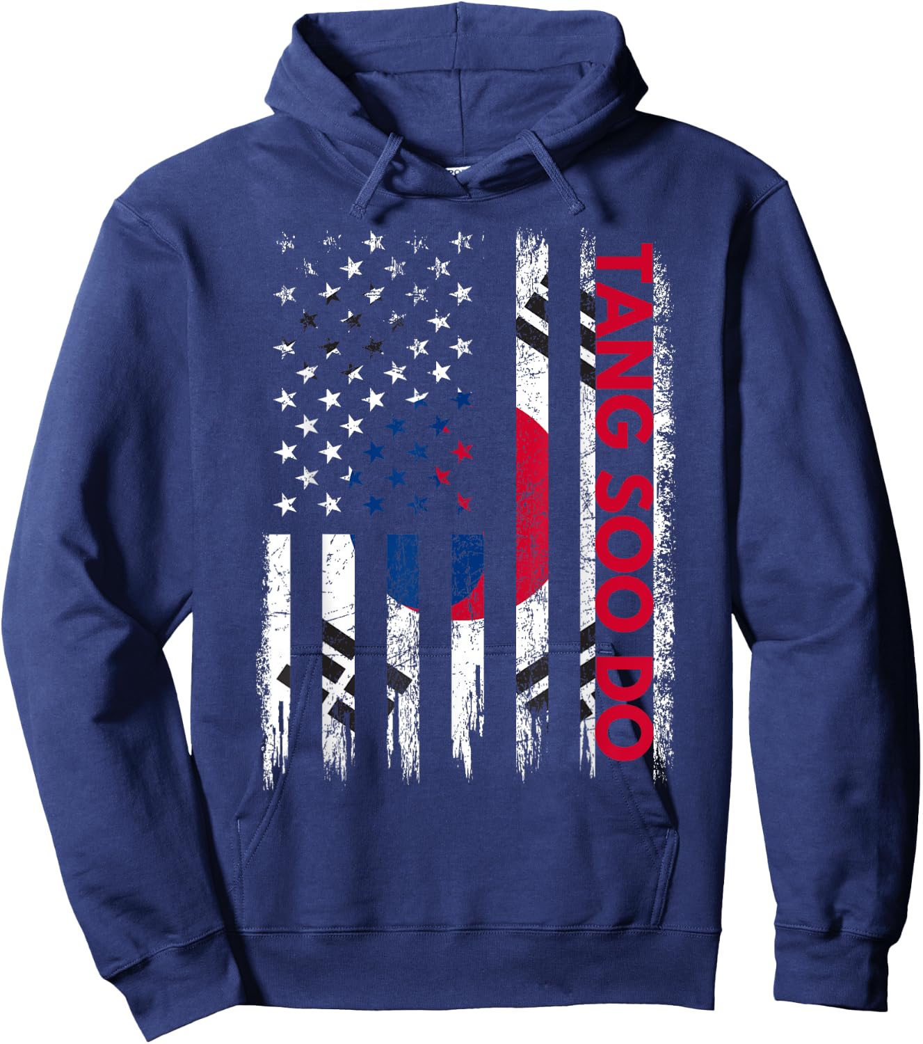 Tang Soo Do Karate Martial Arts Training Korean Flag Hoodie - Hoodie | Navy