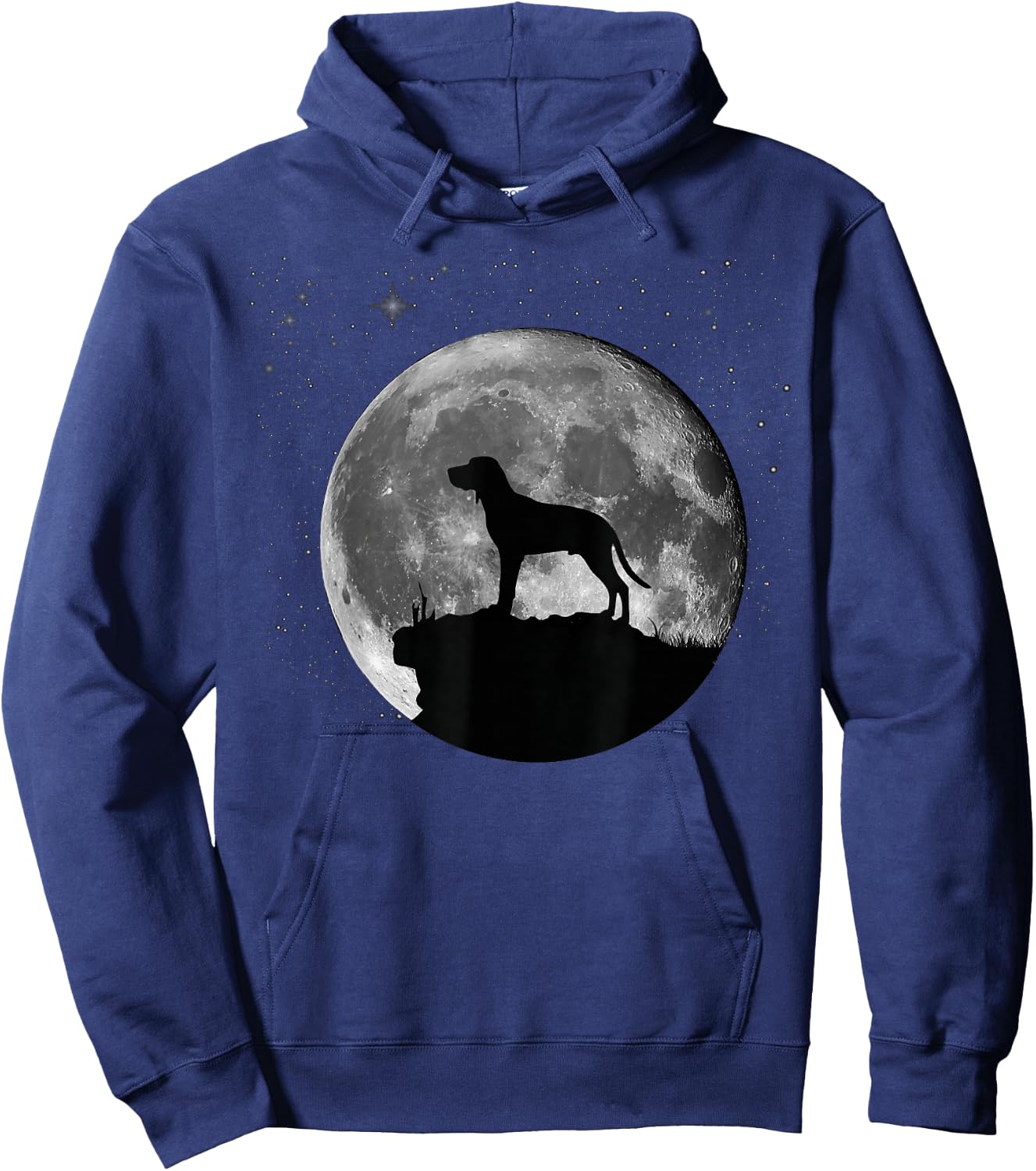 Redbone Coonhound Dog Moon Hoodie - Hoodie | Navy