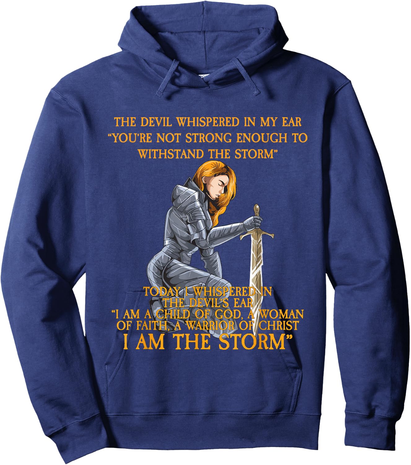I Am The Storm Hoodie - Hoodie | Navy