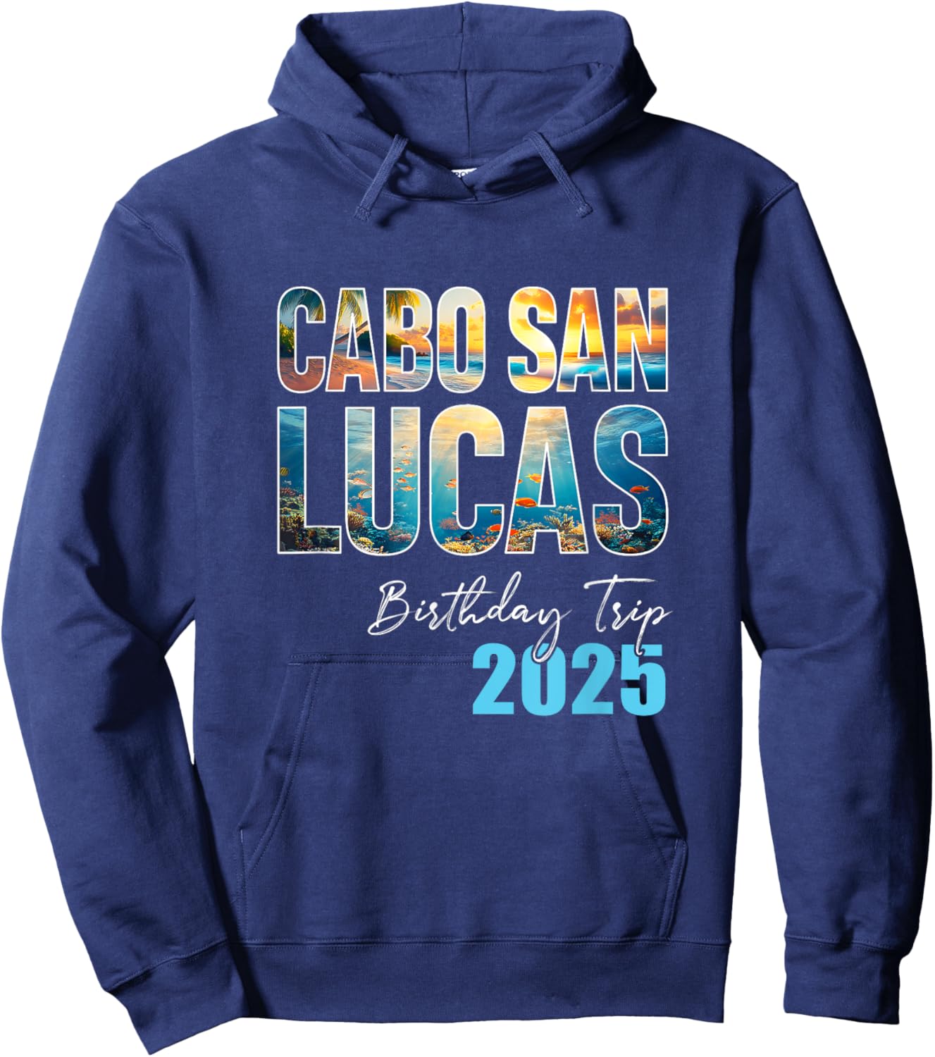 Cabo San Lucas Birthday Trip 2025 Vacation Party Crew Cruise Hoodie - Hoodie | Navy