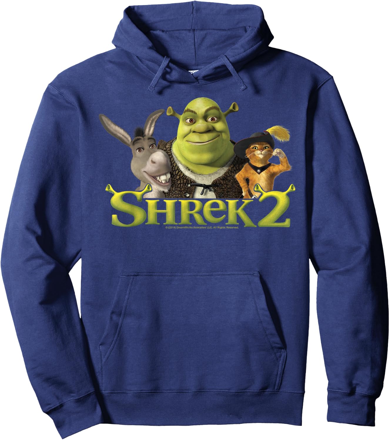 Shrek 2 Donkey & Puss in Boots Best Friends Hoodie - Hoodie | Navy