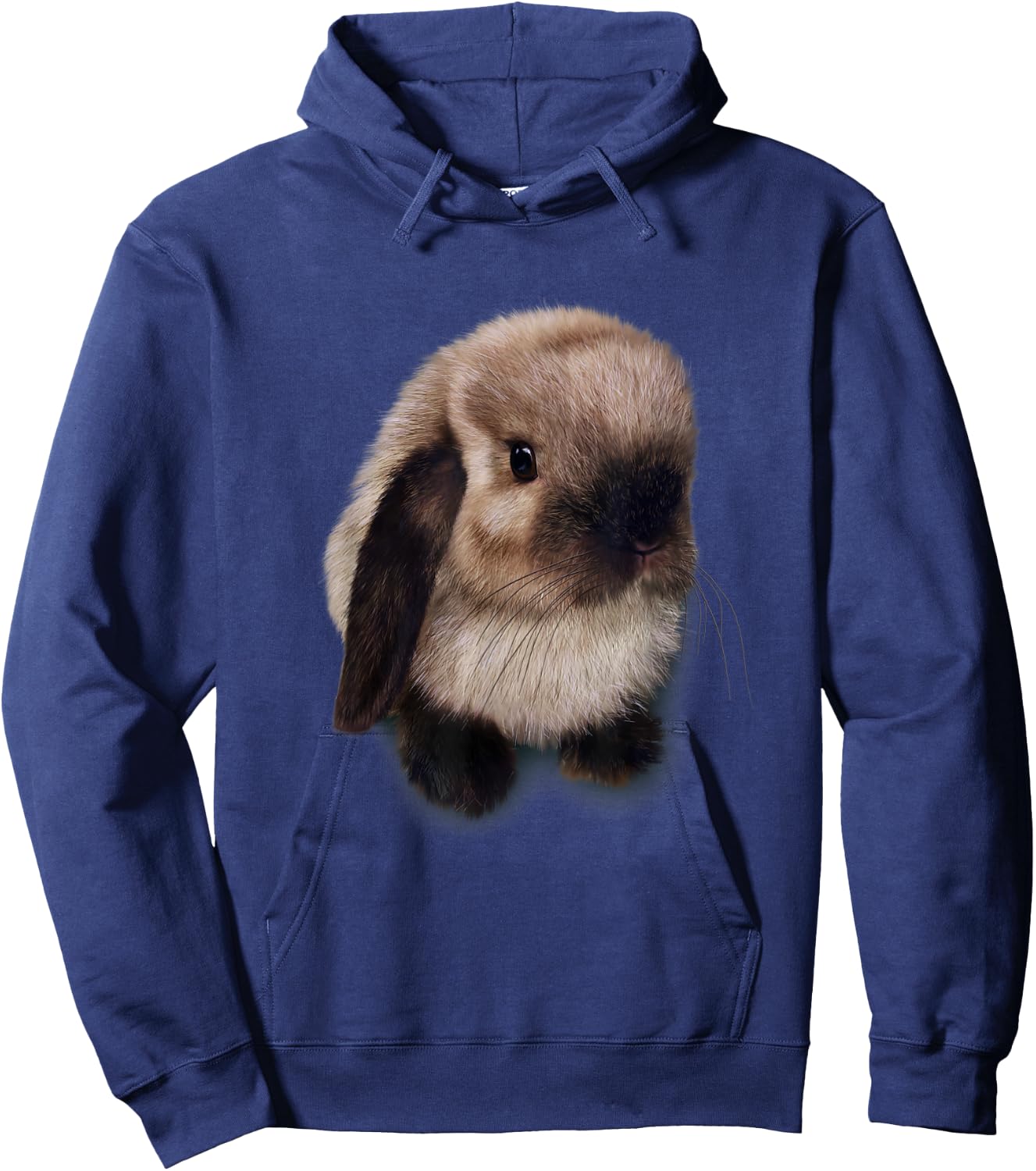 Siamese Holland Lop Bunny, Rabbit Hoodie - Hoodie | Navy