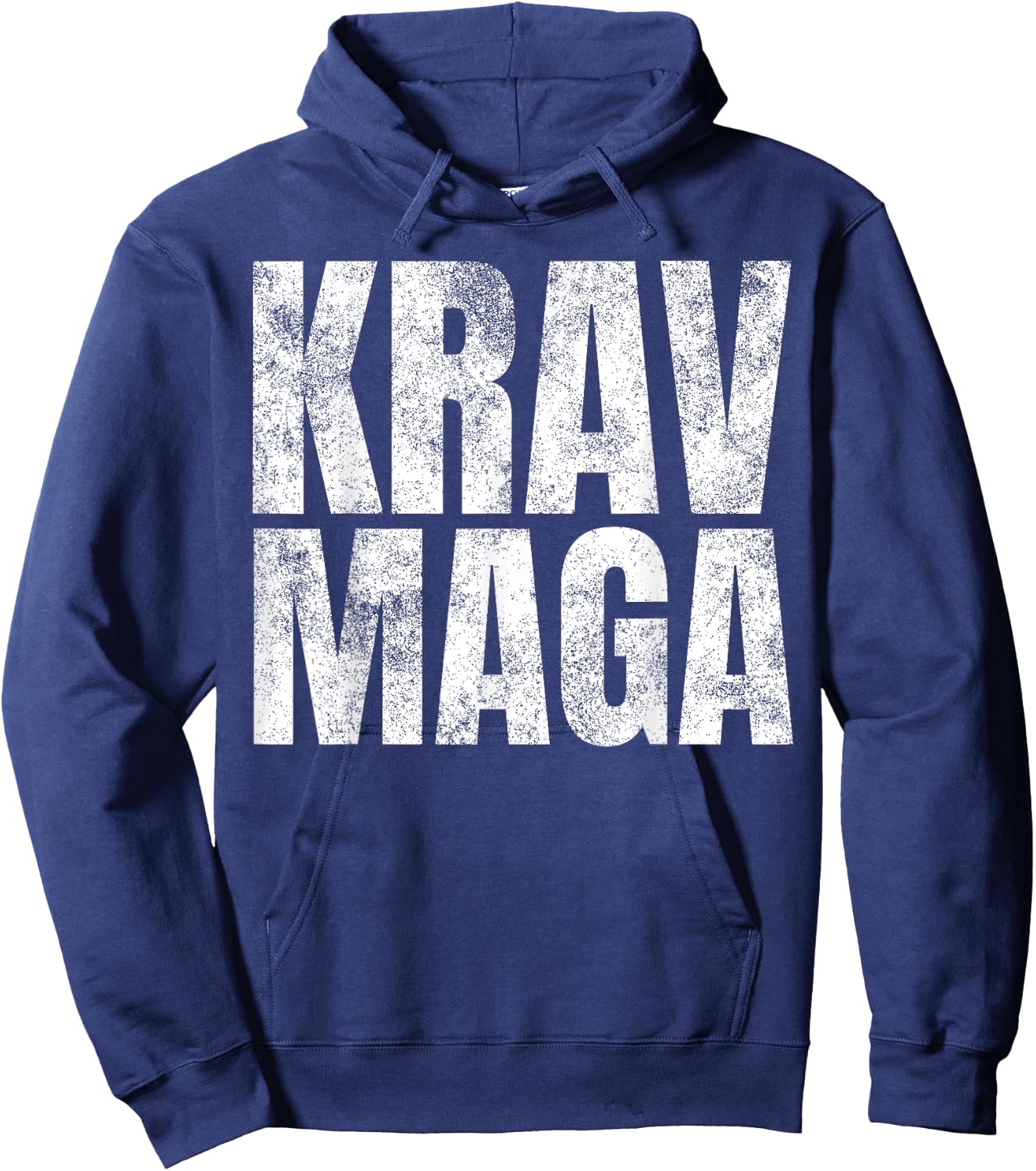 Distressed Krav Maga Israeli Gifts IDF Self-Defense Training Hoodie - Hoodie | Navy