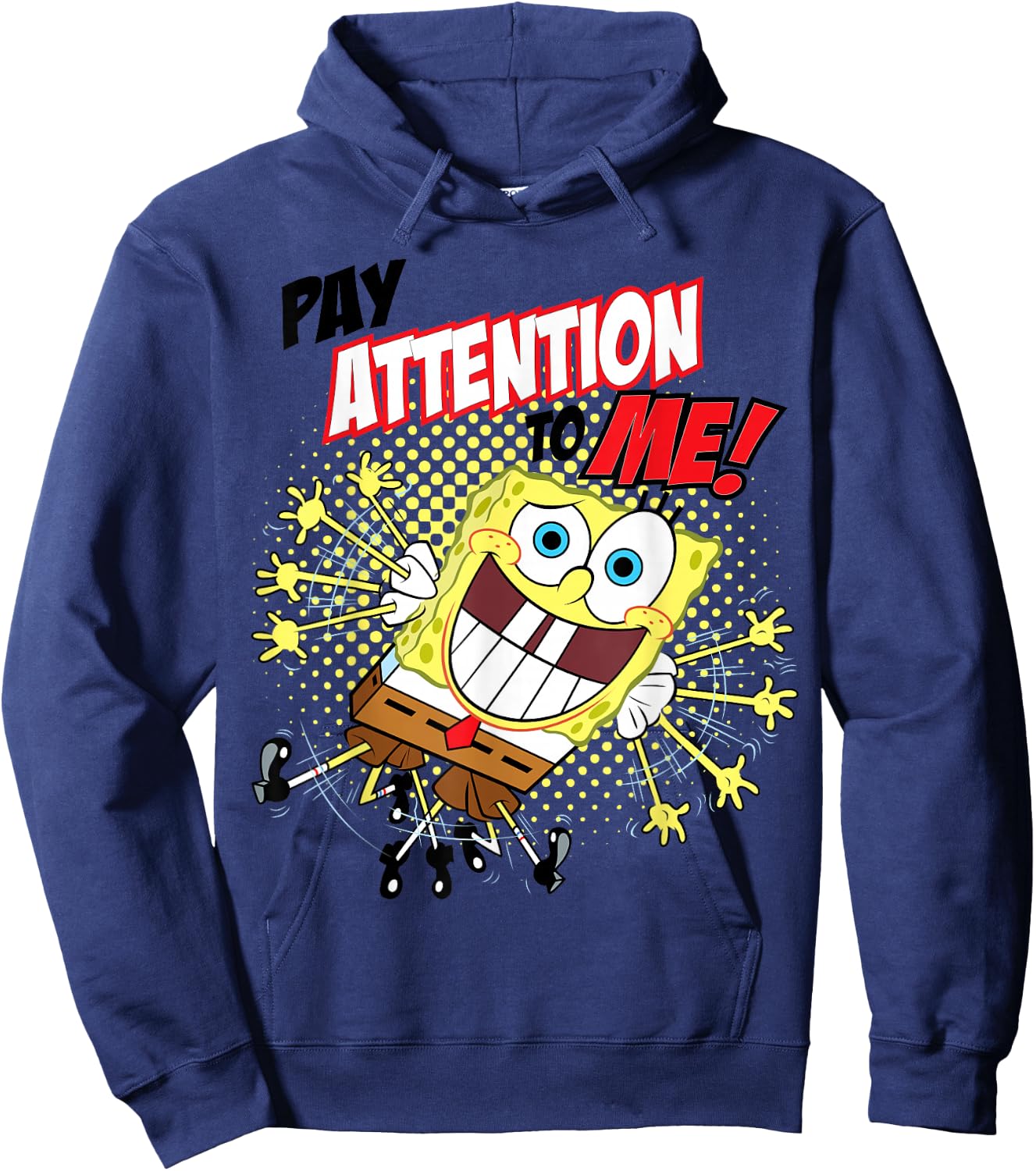 SpongeBob SquarePants Pay Attention To Me! Hoodie - Hoodie | Navy