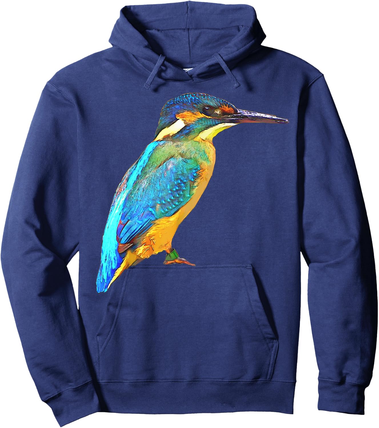 Kingfisher Bird Lover Designs Alcedinidae Kingfisher Birding Hoodie - Hoodie | Navy