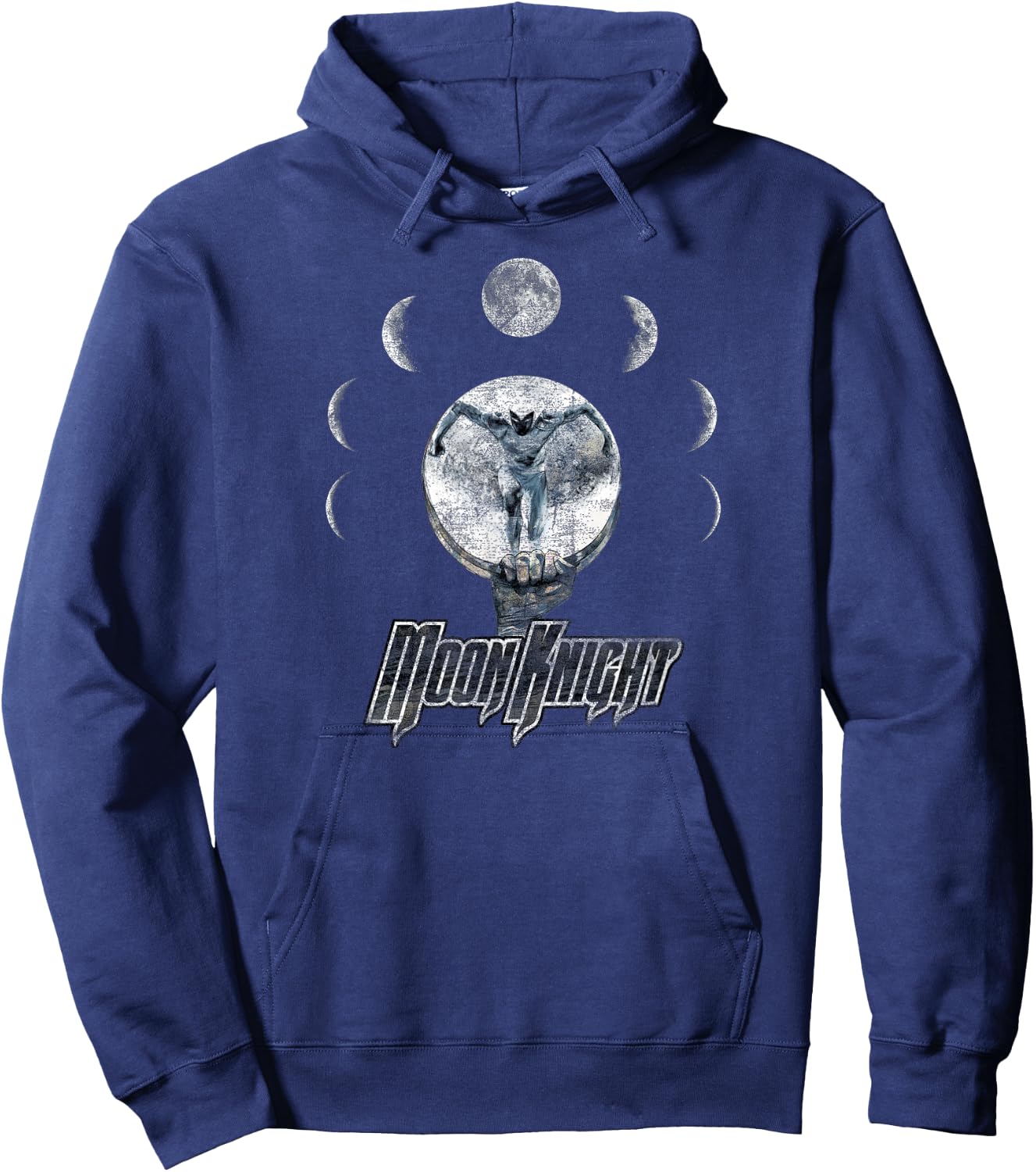 Marvel Moon Knight Epic Moon Phase Badge Graphic Hoodie - Hoodie | Navy