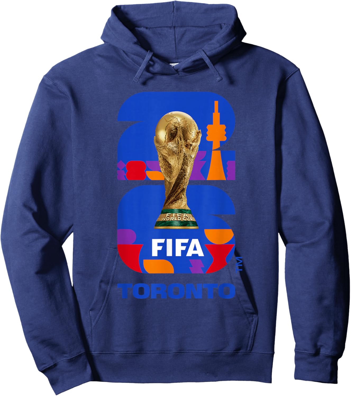 FIFA World CUP26 Toronto Trophy Color Hoodie - Hoodie | Navy