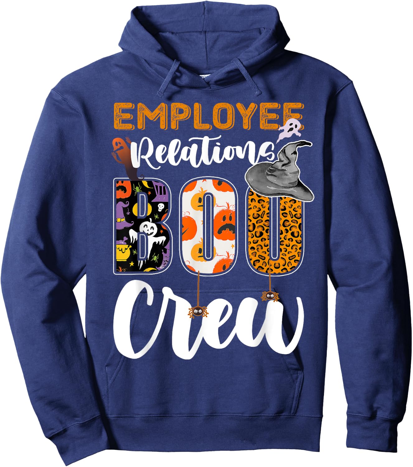 Employee Relations Boo Crew Halloween Matching Specialist Hoodie - Hoodie | Navy