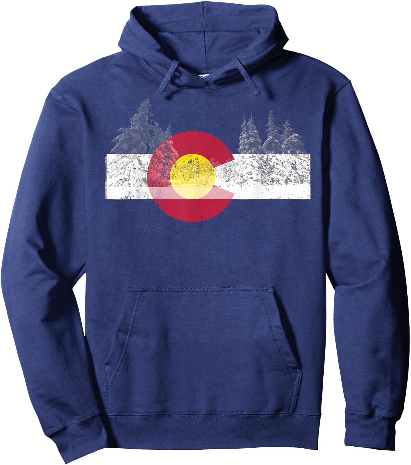 State of Colorado Flag Men Women Kids Novelty Gift Hoodie - Hoodie | Navy