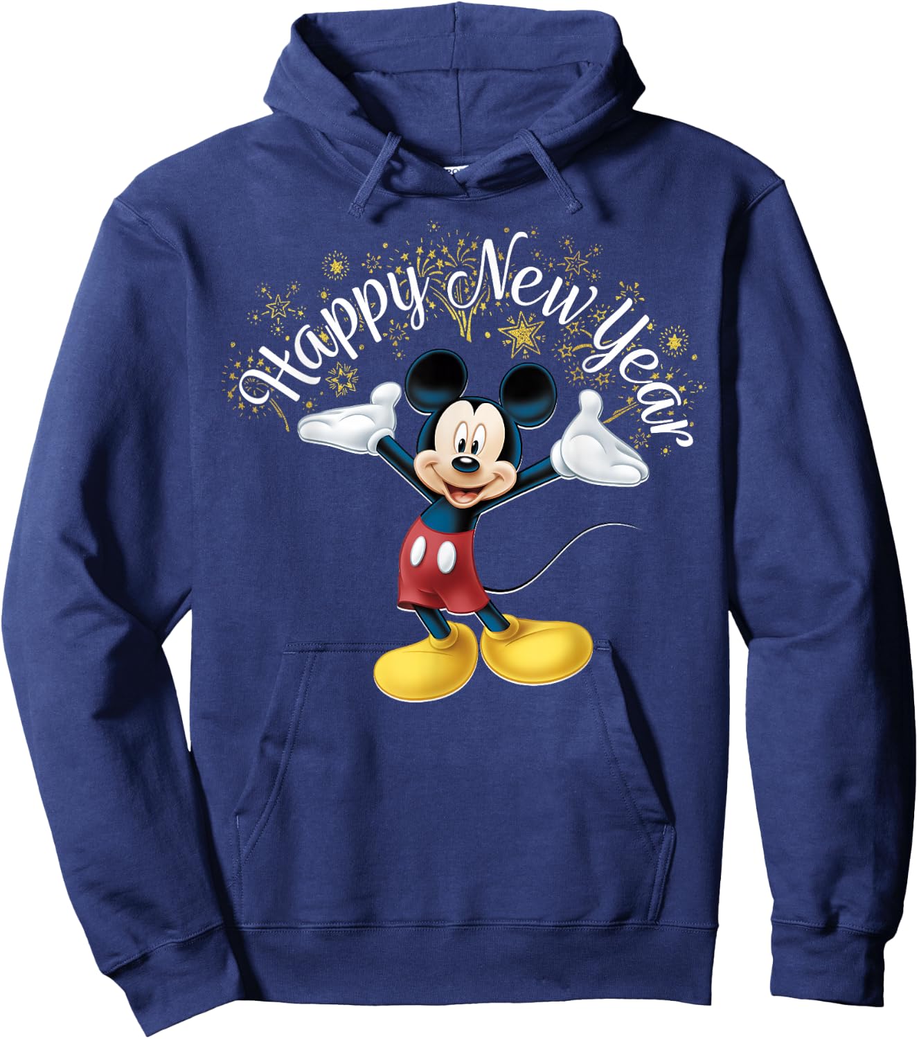 Disney New Year's Mickey Mouse Happy New Year Portrait Hoodie - Hoodie | Navy