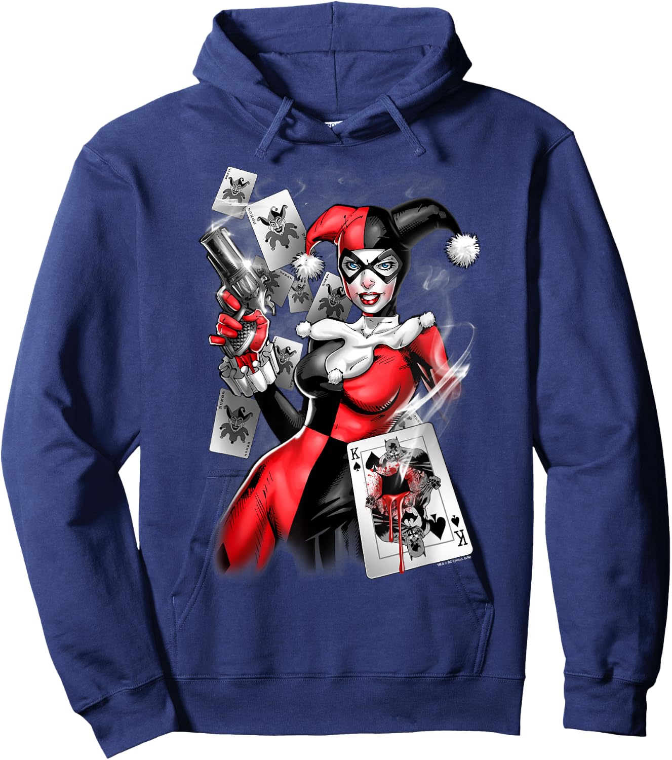 Harley Quinn Smoking Gun Hoodie - Hoodie | Navy