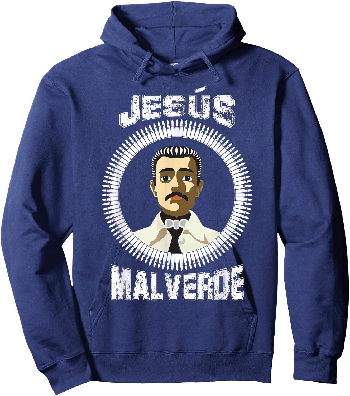 Jesus Malverde Mexican Hero Angel Of The Poor Shirt Hoodie - Hoodie | Navy