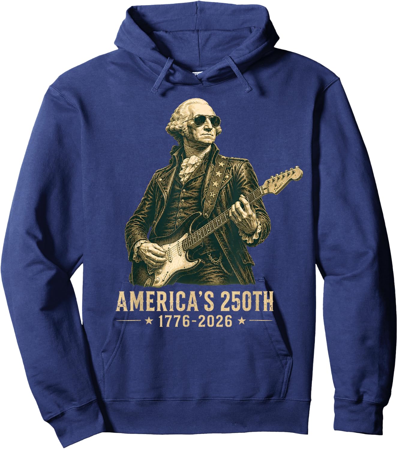 George Washington 250 Anniversary USA 250th Anniversary Hoodie - Hoodie | Navy
