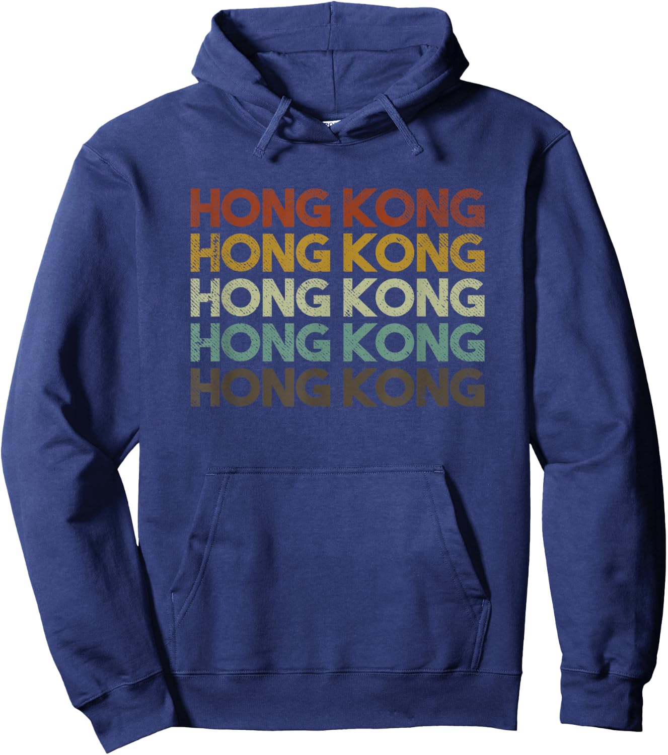 Retro Hong Kong Hoodie - Hoodie | Navy