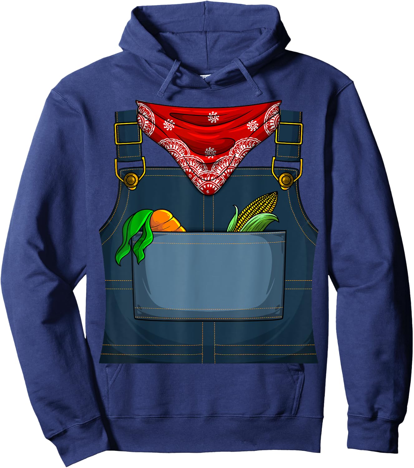 Cute Farmer Costume Halloween | Funny Simple Farming Gift Hoodie - Hoodie | Navy