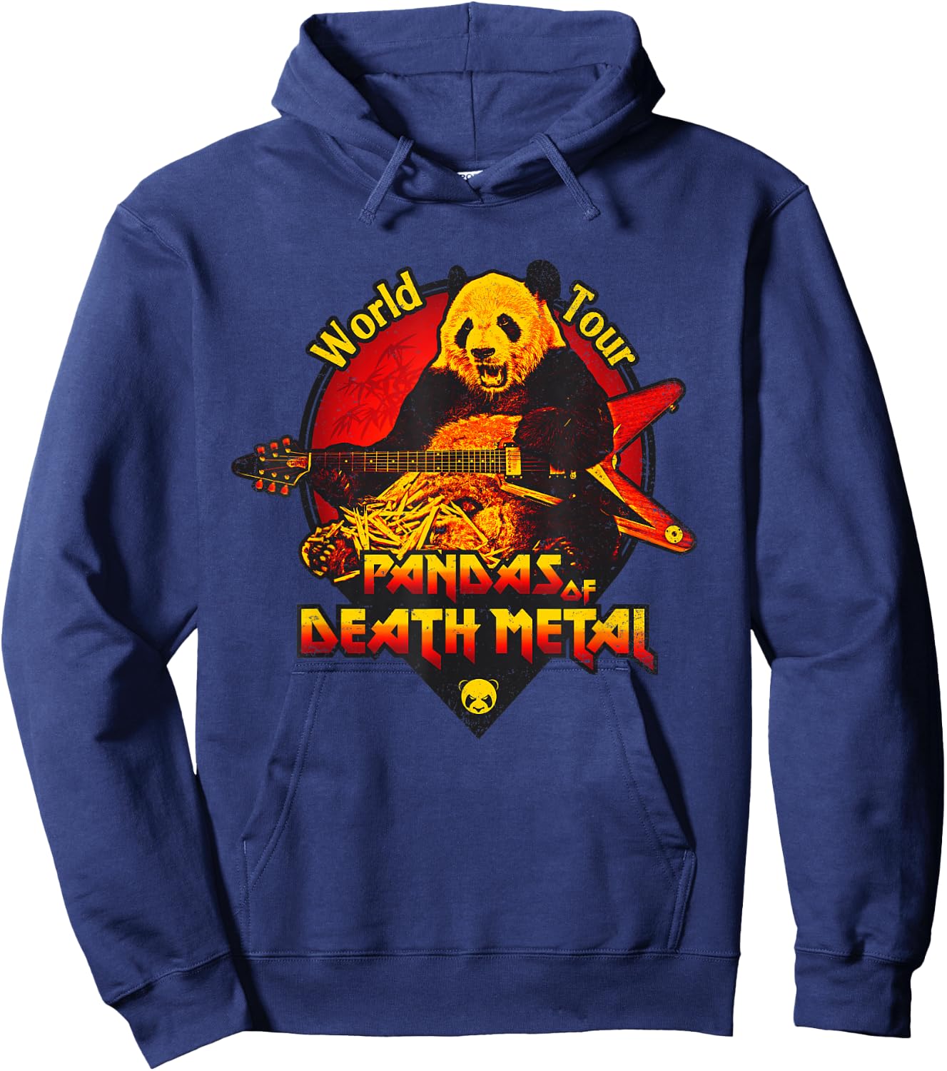 Pandas of Death Metal Band Hoodie - Hoodie | Navy