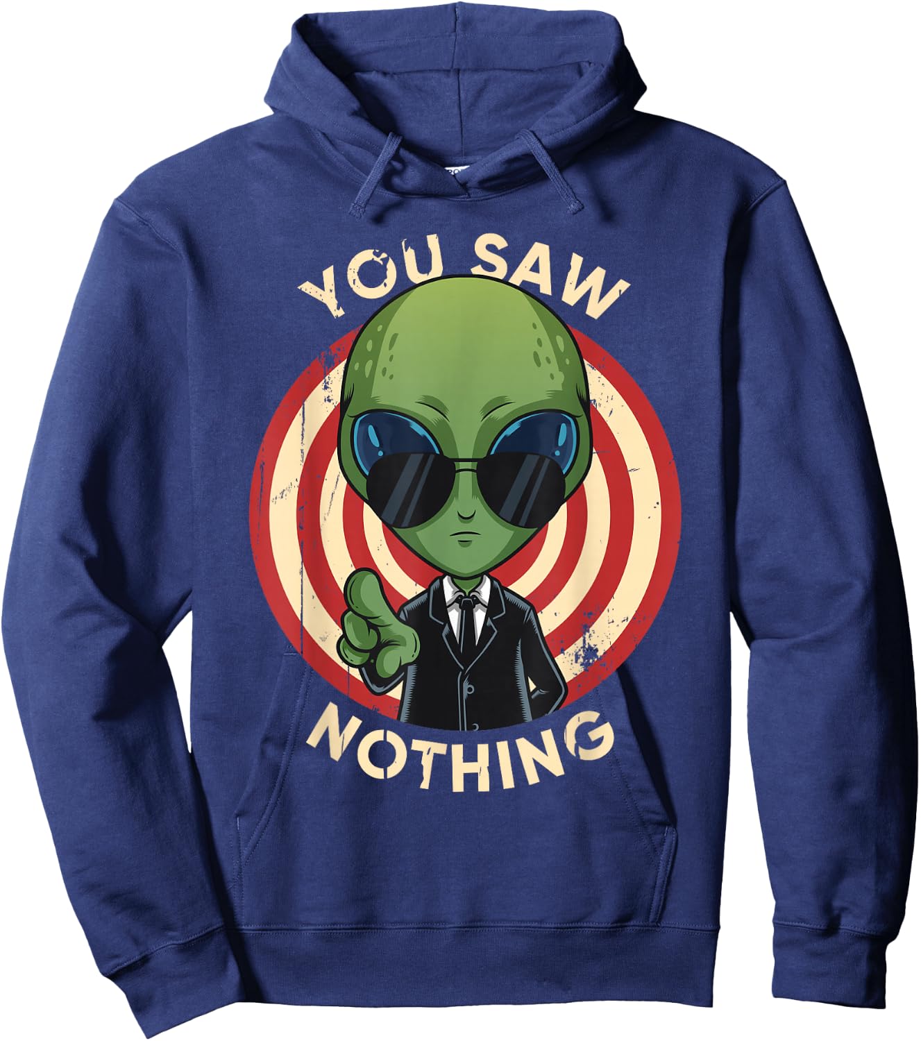 Storm Area 51 They Can't Stop Us All Alien You Saw Nothing Hoodie - Hoodie | Navy