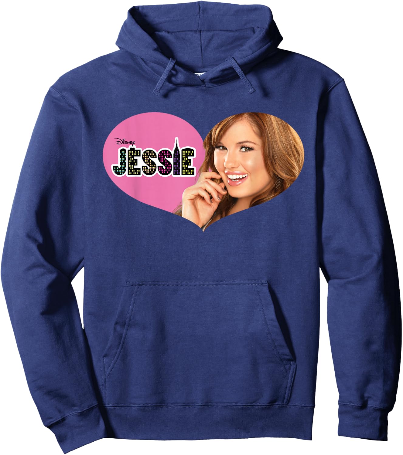 Disney Channel Jessie Pink Heart Hoodie - Hoodie | Navy