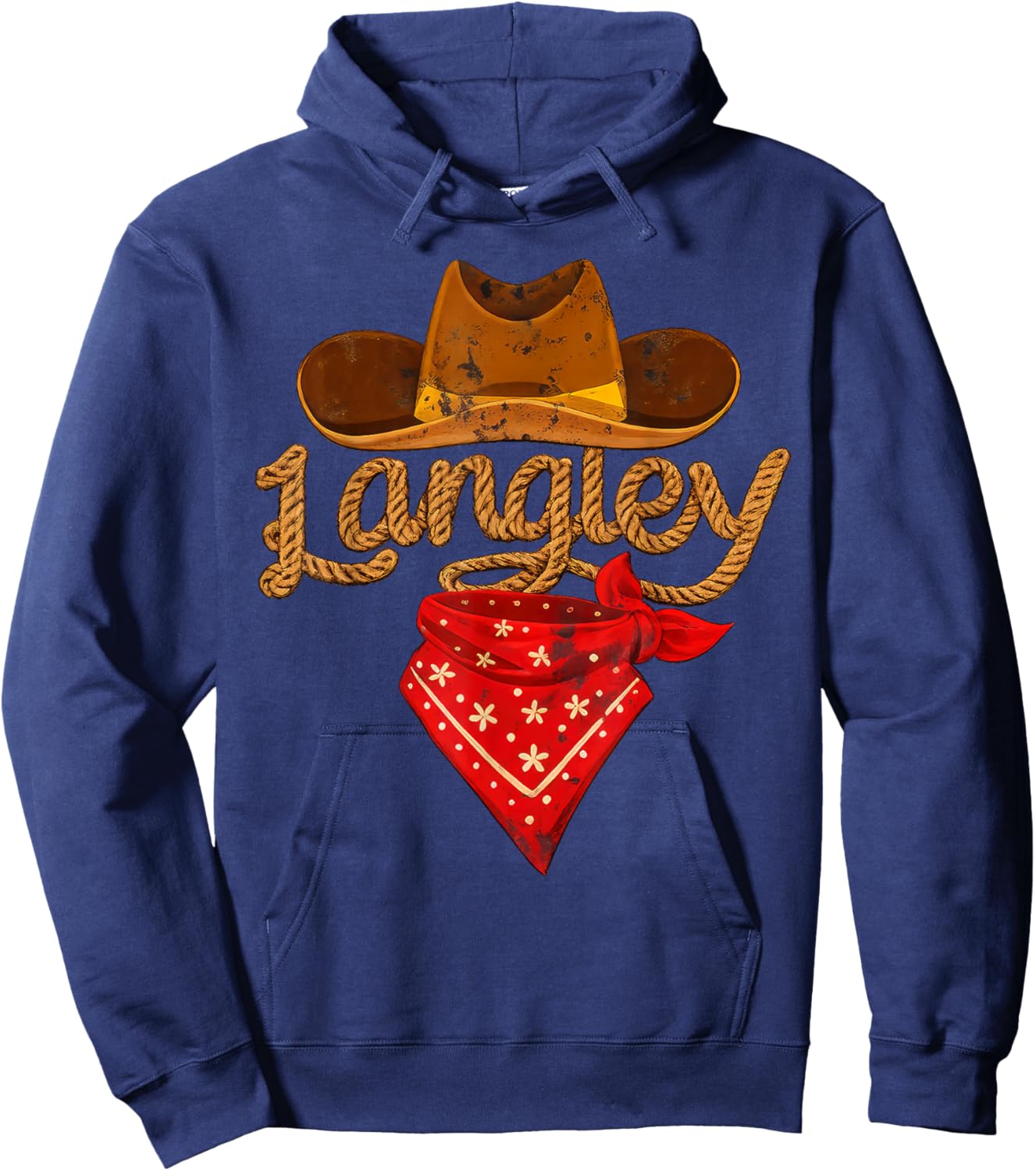 Retro Classic Langley Vintage Gift Women Hoodie - Hoodie | Navy