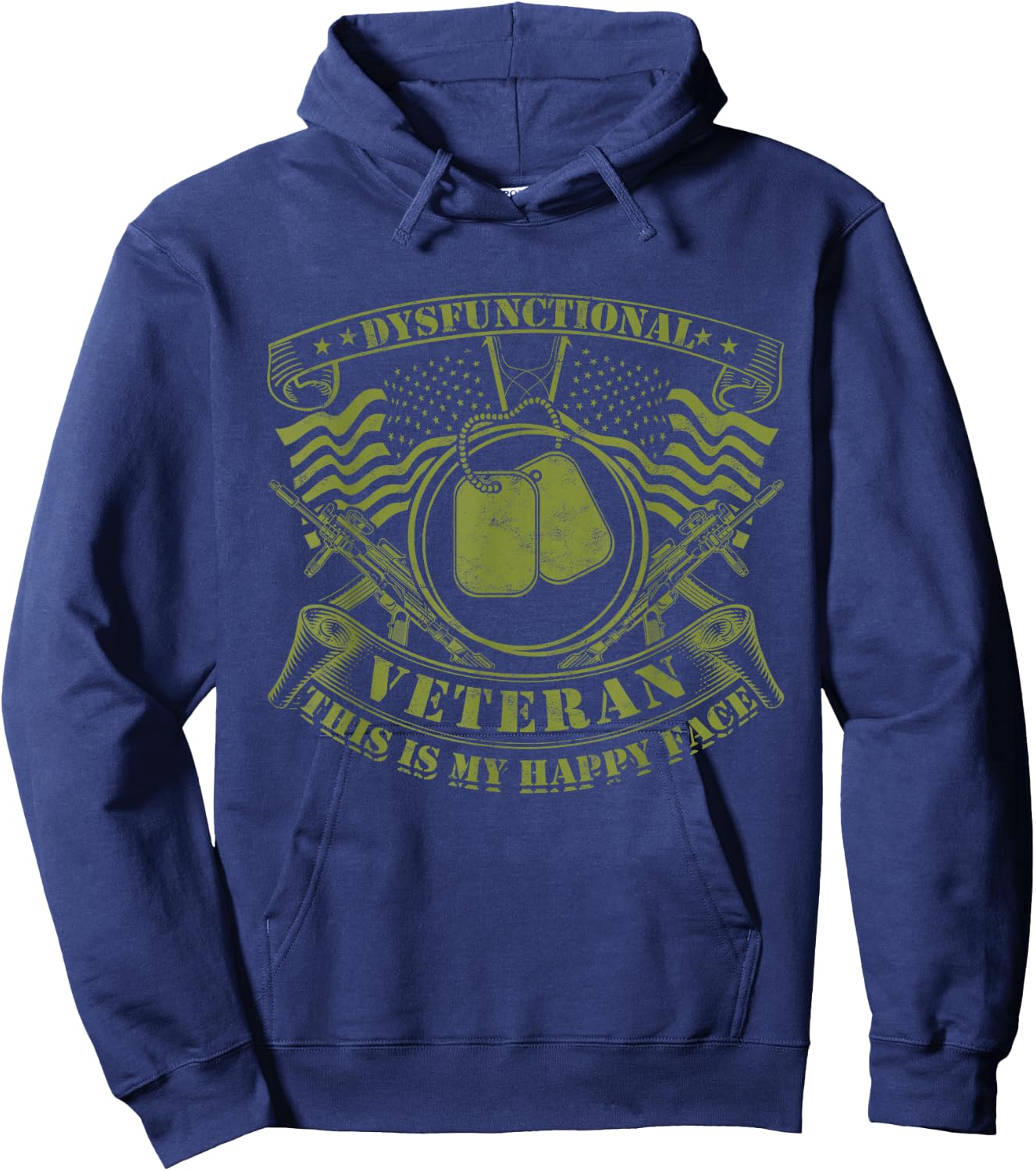 Dysfunctional Veteran Hoodie - Hoodie | Navy