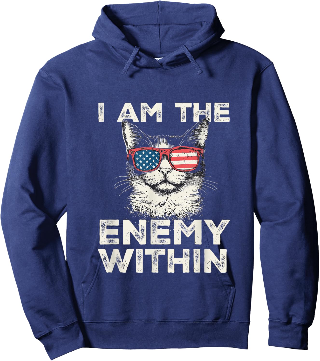 I Am The Enemy Within Hoodie - Hoodie | Navy