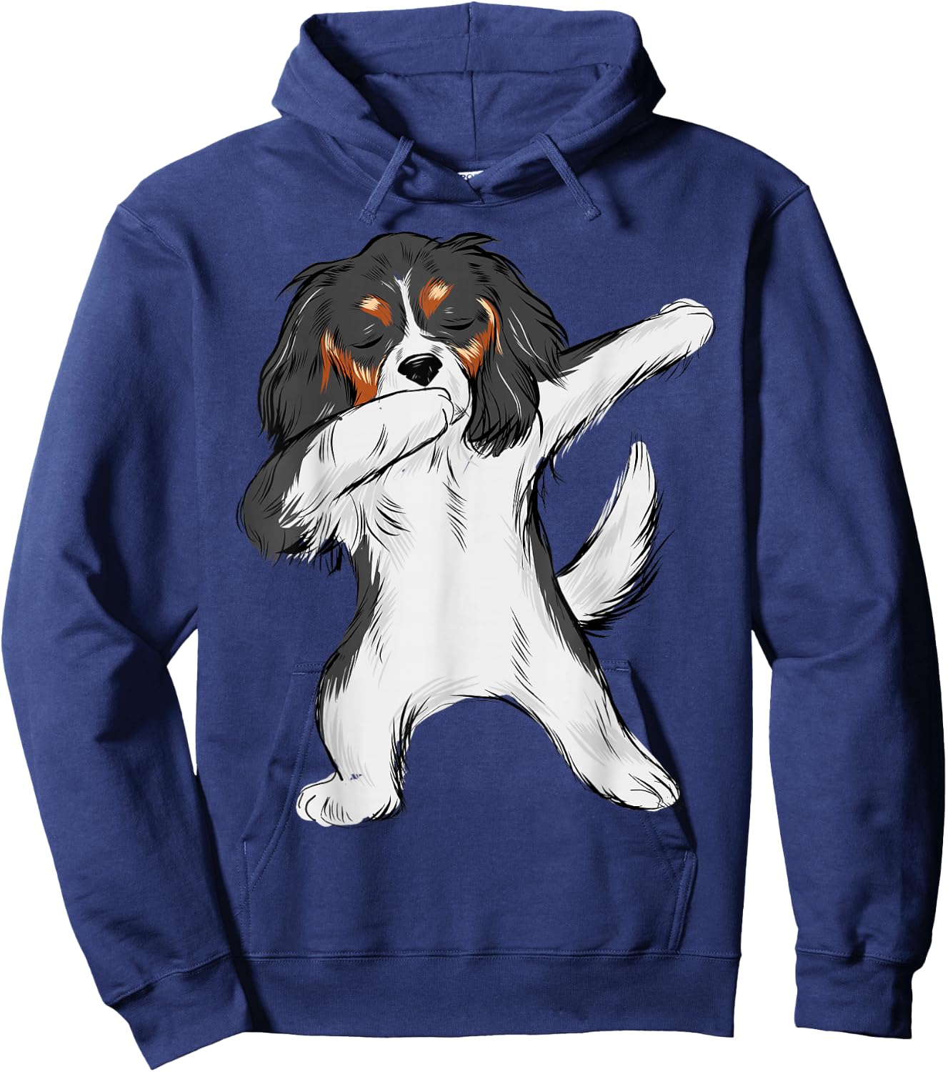 Dabbing Cavalier King Charles Spaniel Boys Hoodie - Hoodie | Navy