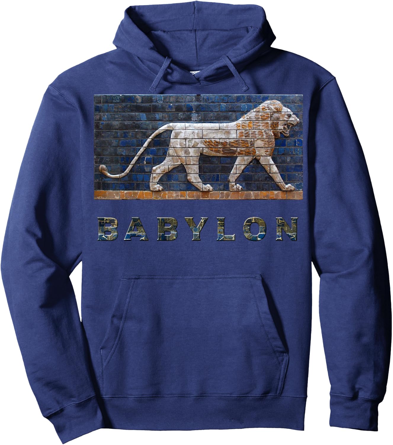 G.Y Production Kids Black Lion Print Hoodie - Hoodie | Navy
