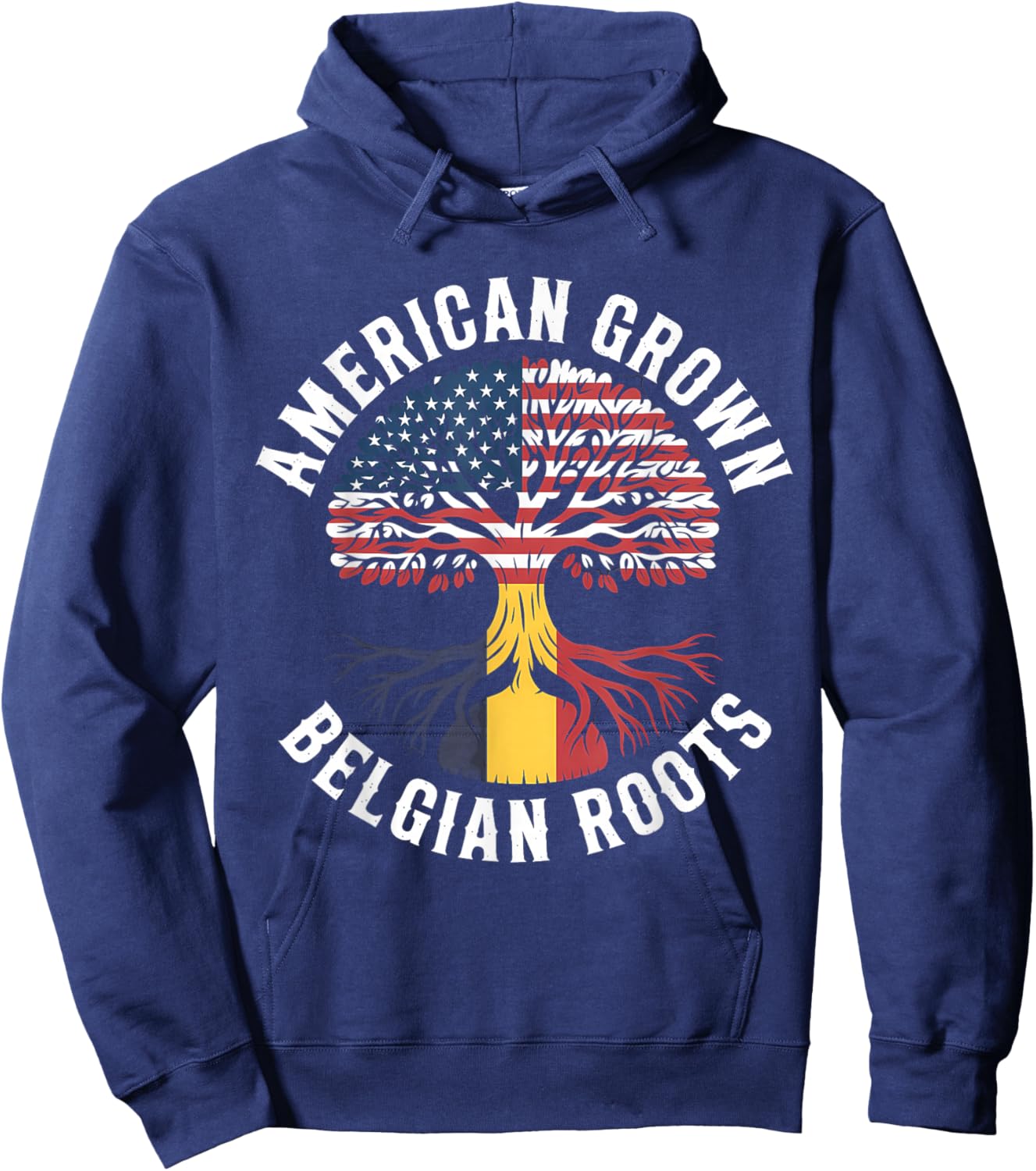 Belgium Roots Belgian Flag Belgie Hoodie - Hoodie | Navy