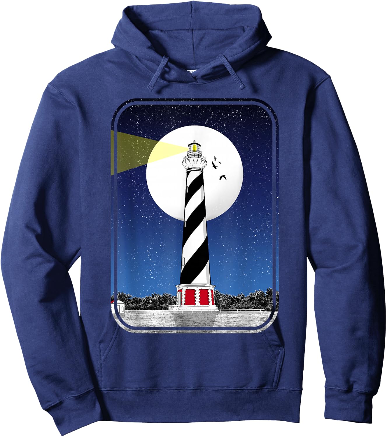 Cape Hatteras Light Lighthouse Hoodie - Hoodie | Navy