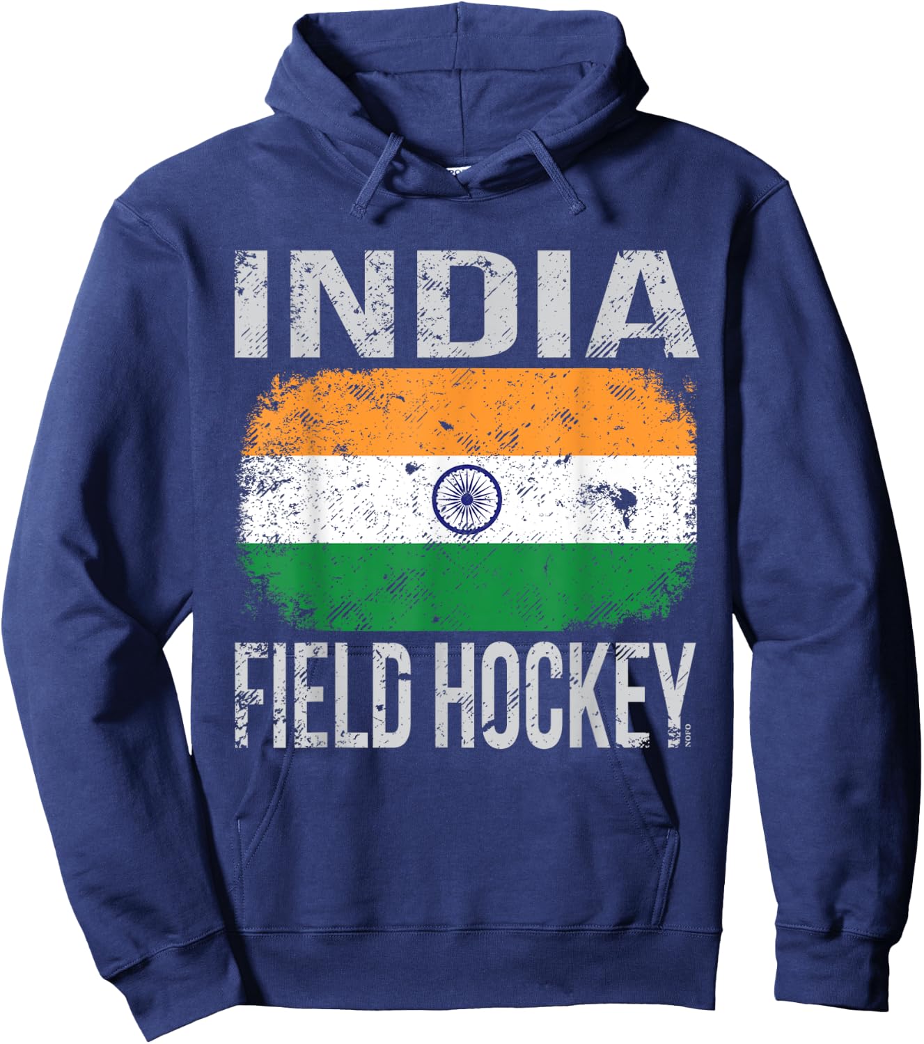 India Field Hockey, Indian Flag Hoodie - Hoodie | Navy