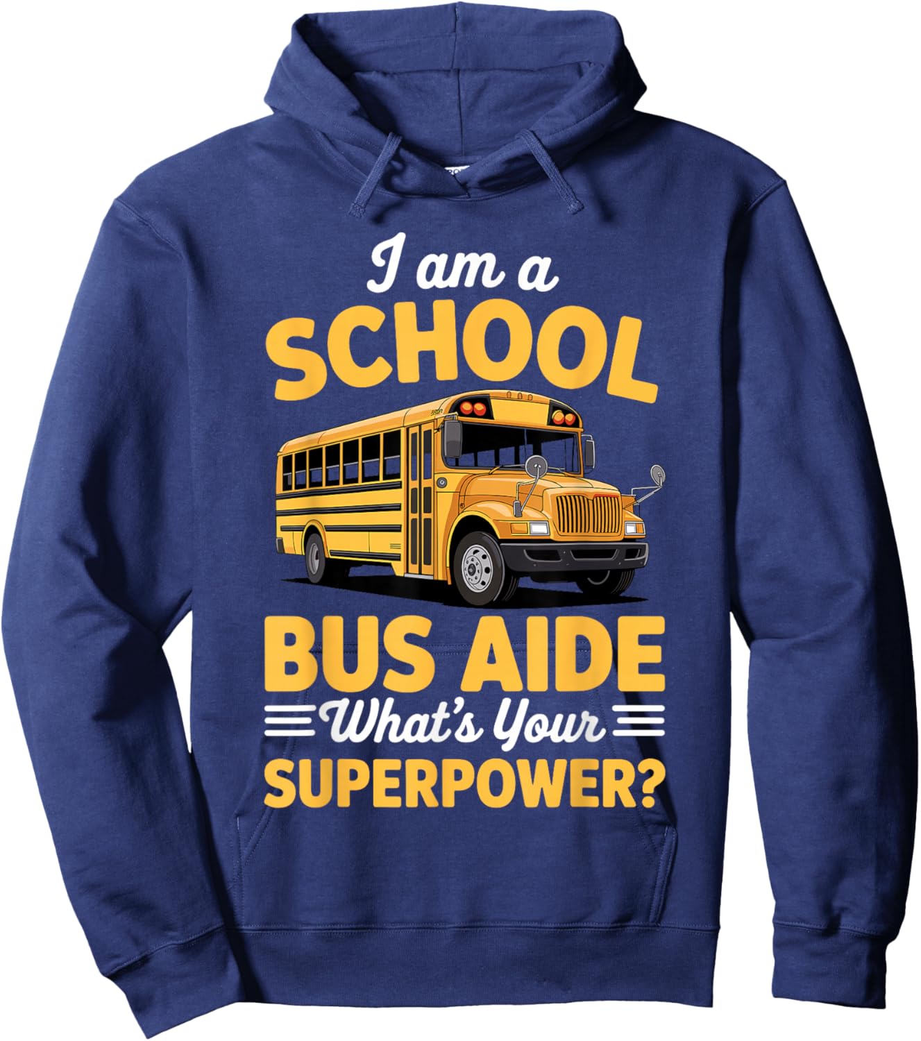 Best Bus Aide Art Women School Bus Aide Assistant Hoodie - Hoodie | Navy