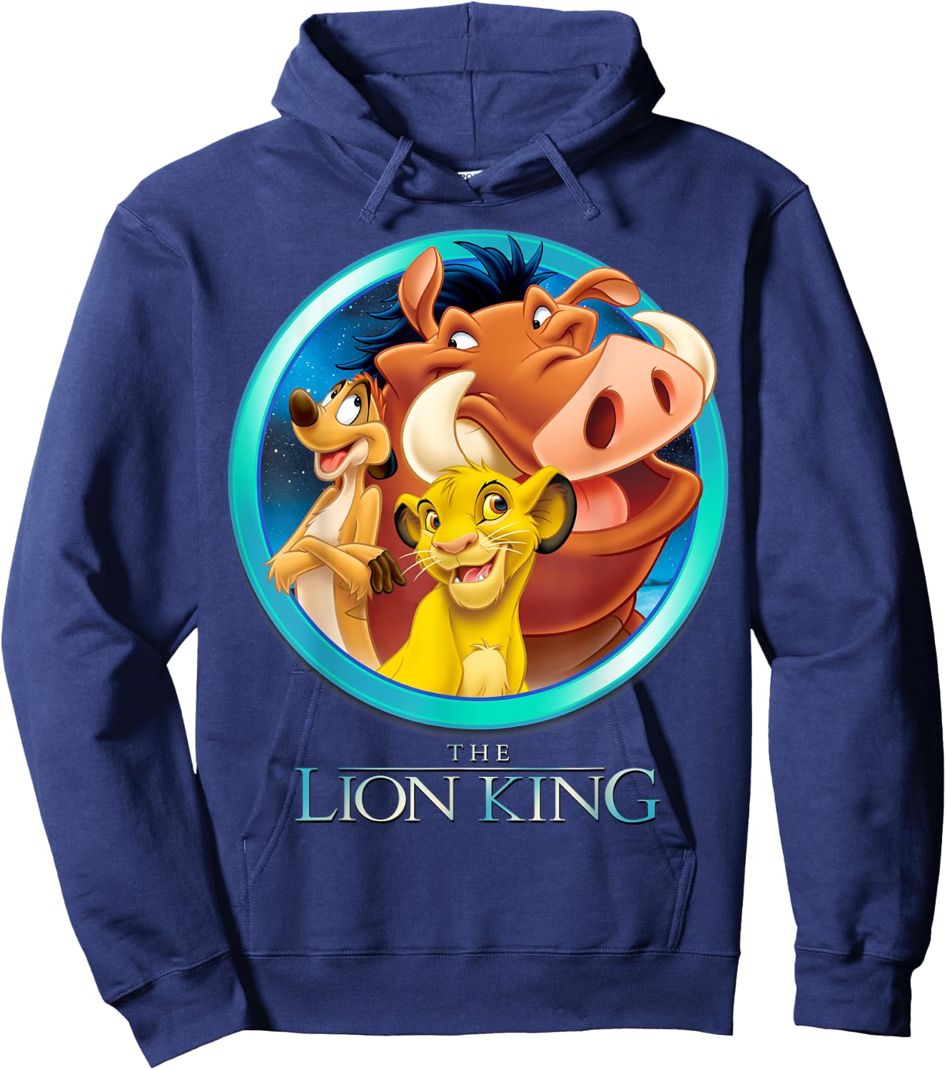 Disney The Lion King Best Friends Color Picture Group Shot Hoodie - Hoodie | Navy