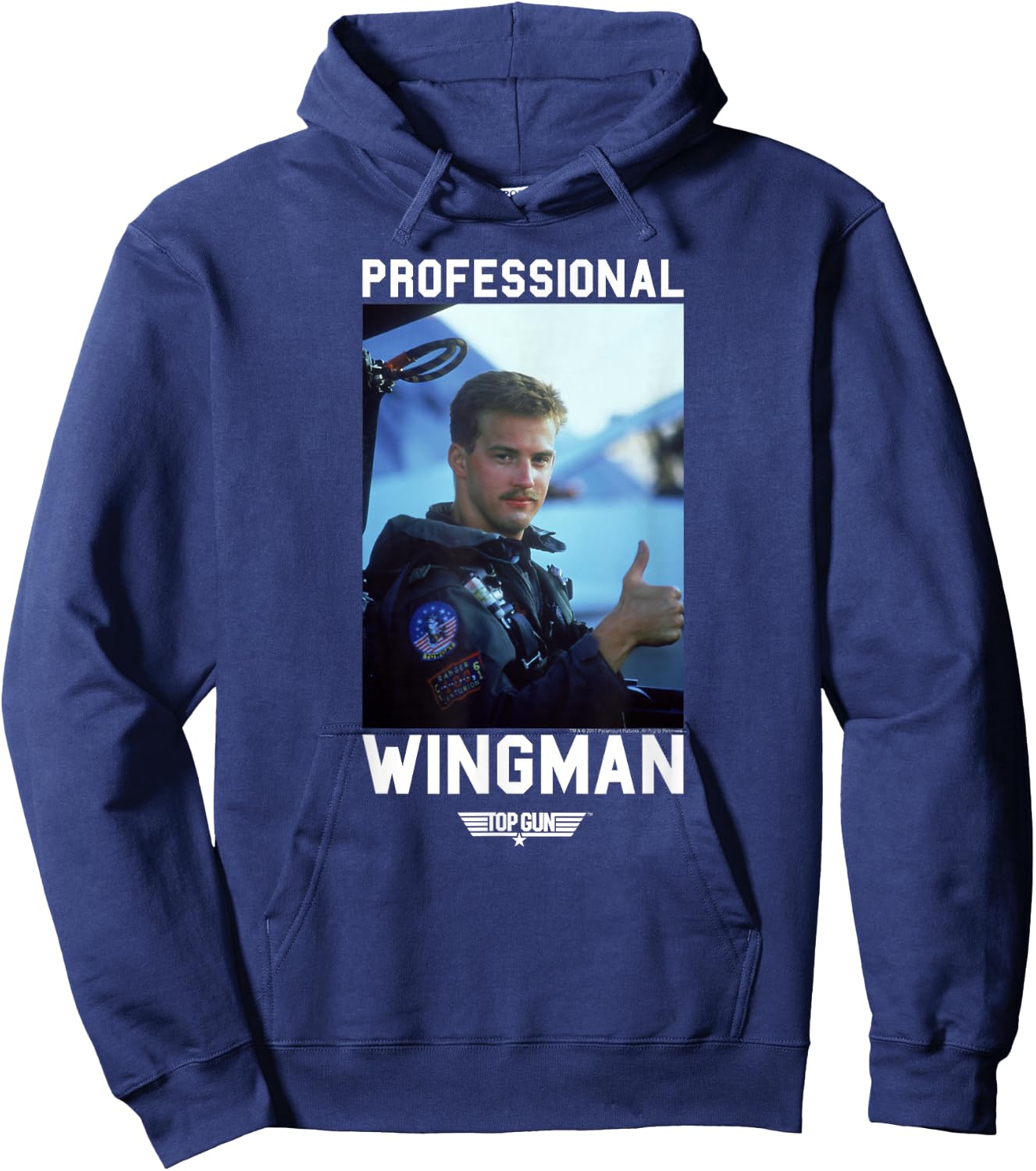 Top Gun Professional Wingman Goose Photo Action Movie Hoodie - Hoodie | Navy