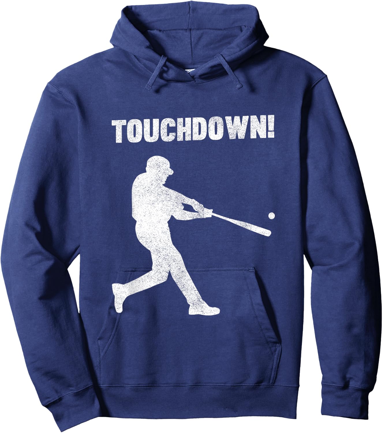 Funny Baseball Touchdown - Homerun Joke Shirt Hoodie - Hoodie | Navy