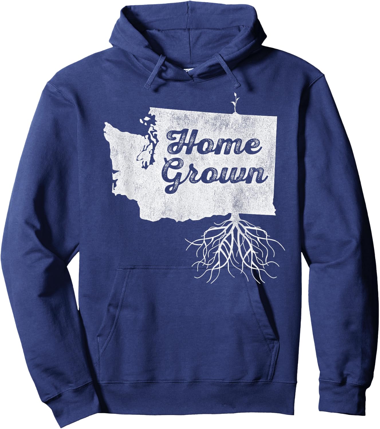 Washington T Shirt Home Grown Roots WA State Pride Hoodie - Hoodie | Navy