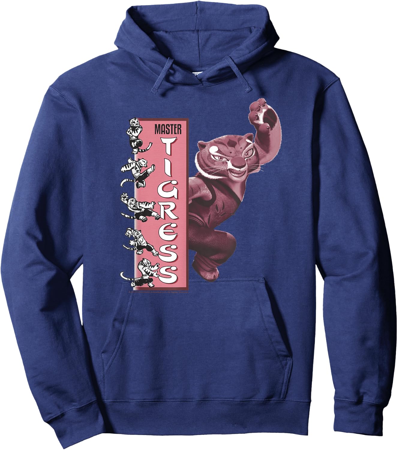 Kung Fu Panda Master Tigress Action Pose Banner Hoodie - Hoodie | Navy