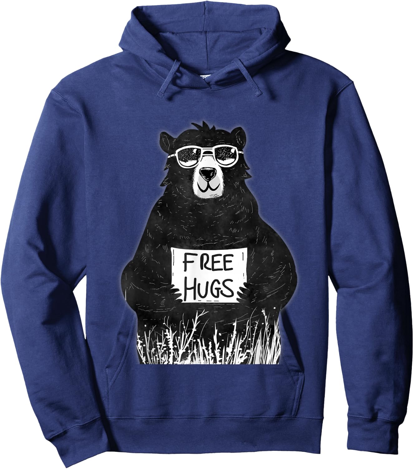 Free Hugs from Grizzly Bear Hoodie - Hoodie | Navy