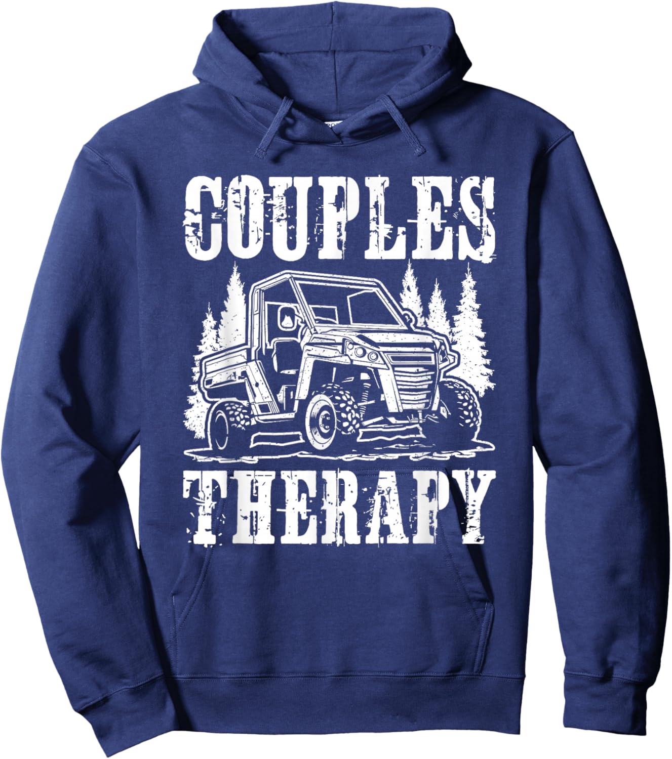 Couples Therapy Offroading UTV SxS Side By Side Hoodie - Hoodie | Navy
