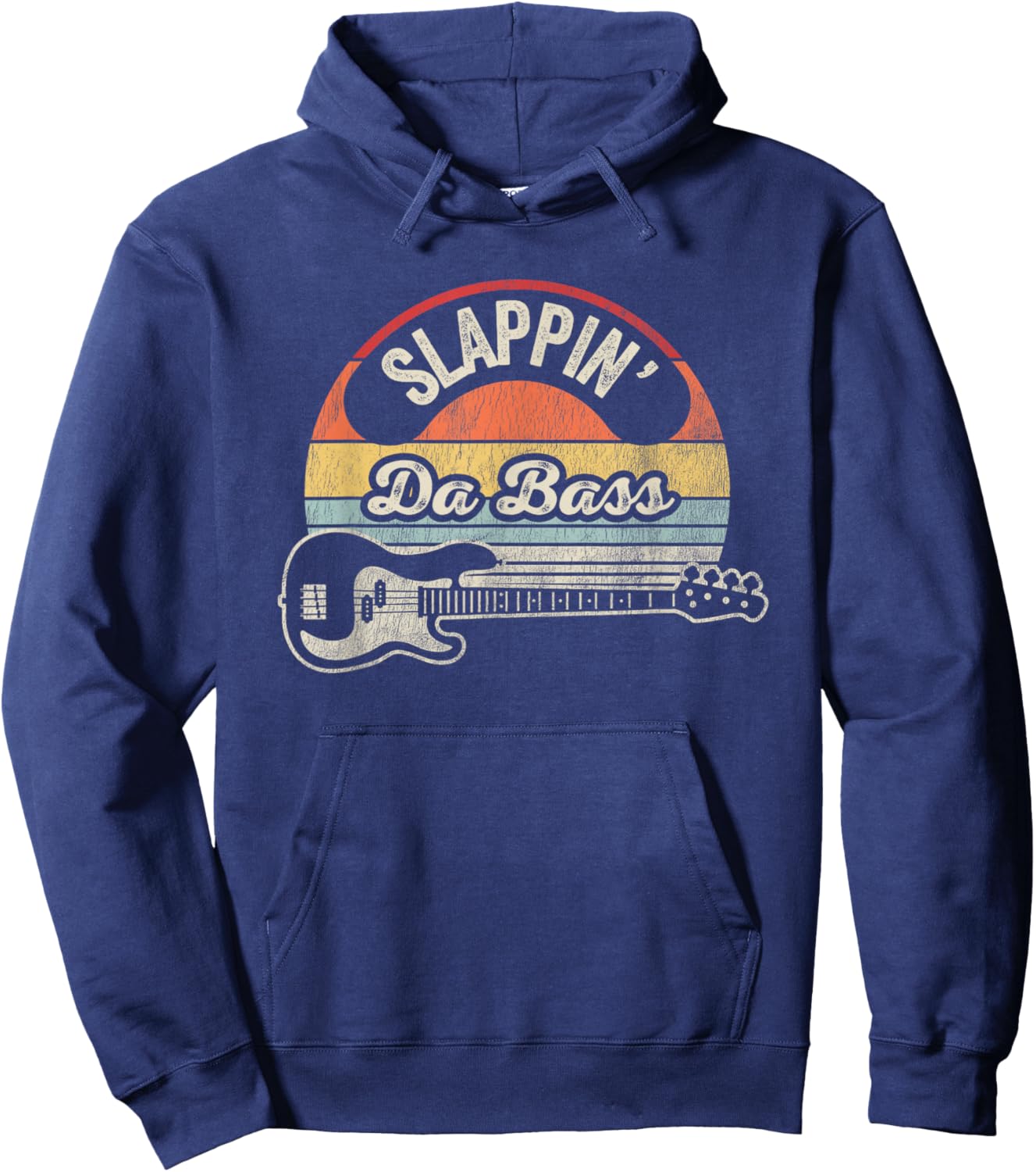 Slappin' Da Bass Vintage Vibes Hoodie - Hoodie | Navy