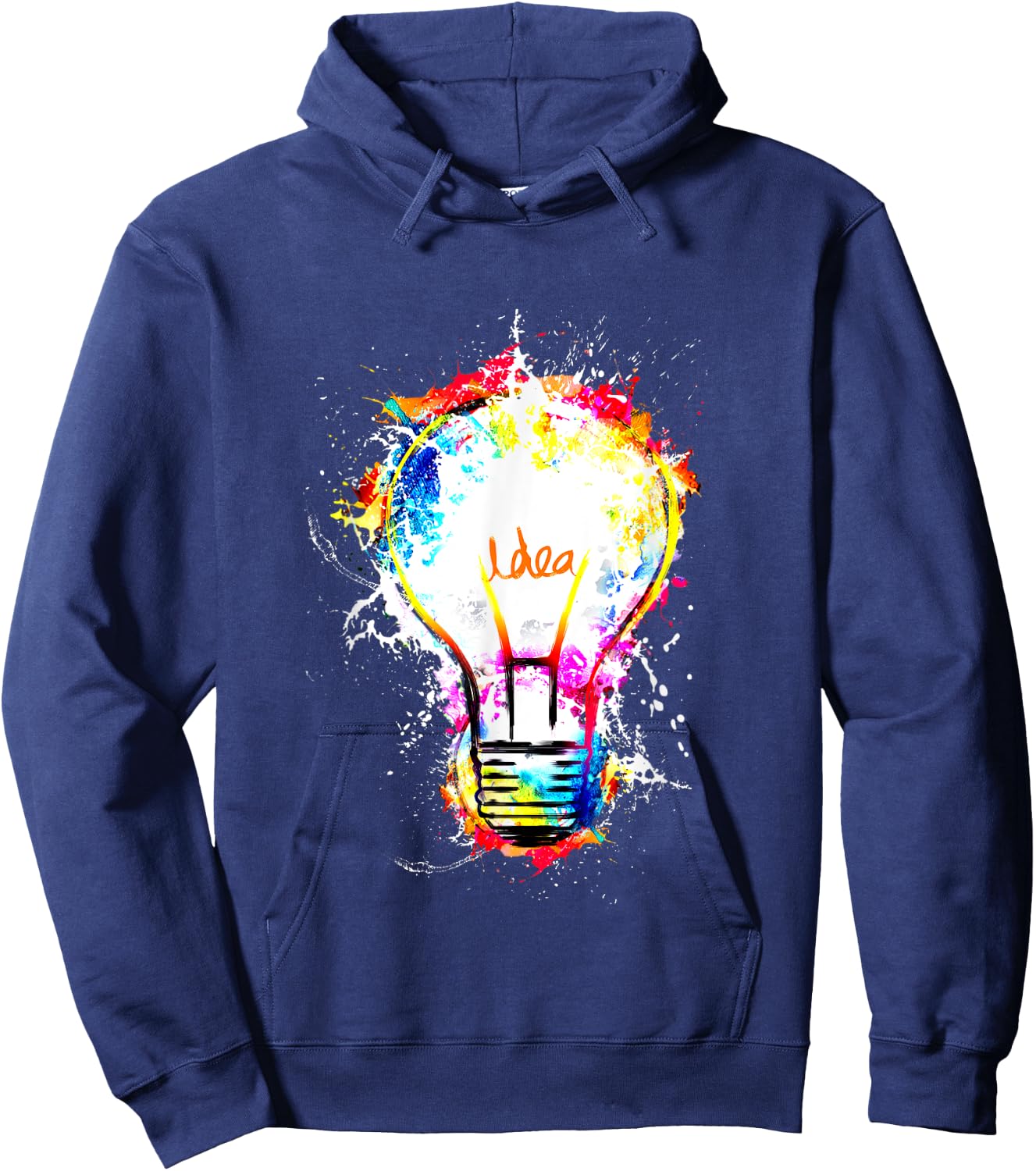 Idea Explosion Creative Genius Light Bulb Men Women Hoodie - Hoodie | Navy