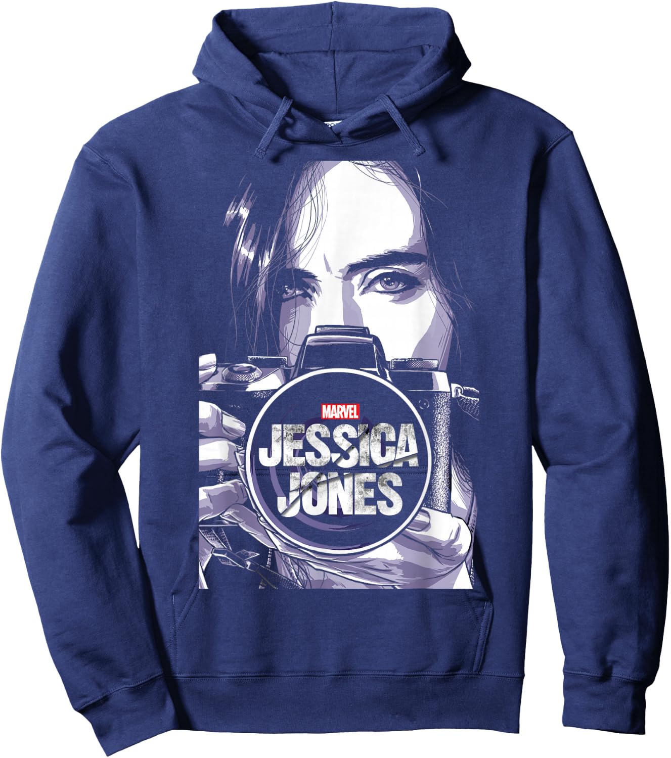 Marvel Jessica Jones Camera Hoodie - Hoodie | Navy