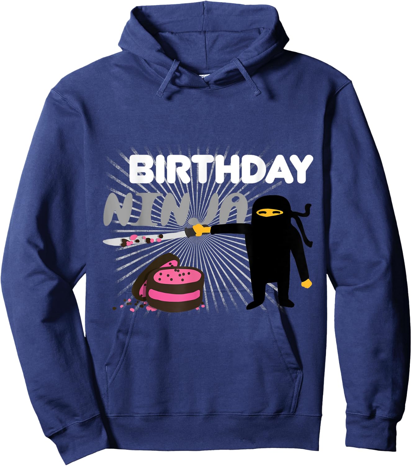 Birthday Party Ninja - Funny Cool Martial Arts Gift Hoodie - Hoodie | Navy