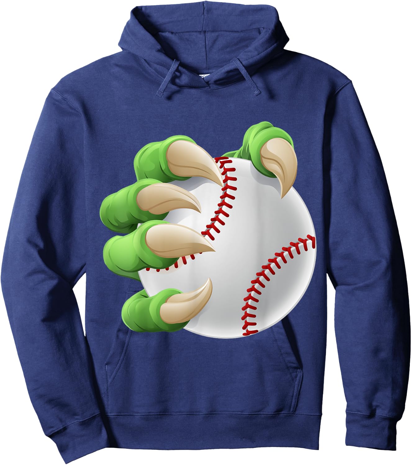 Baseball Ball Claw Cartoon Monster Animal Hand Hoodie - Hoodie | Navy